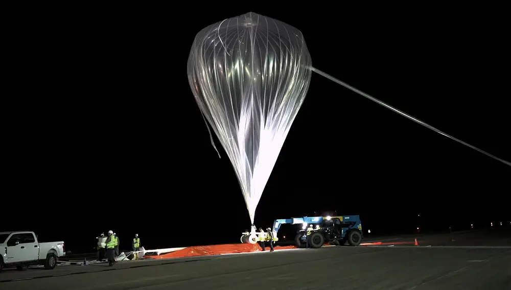 The space balloon that will raise the Neptune capsule.