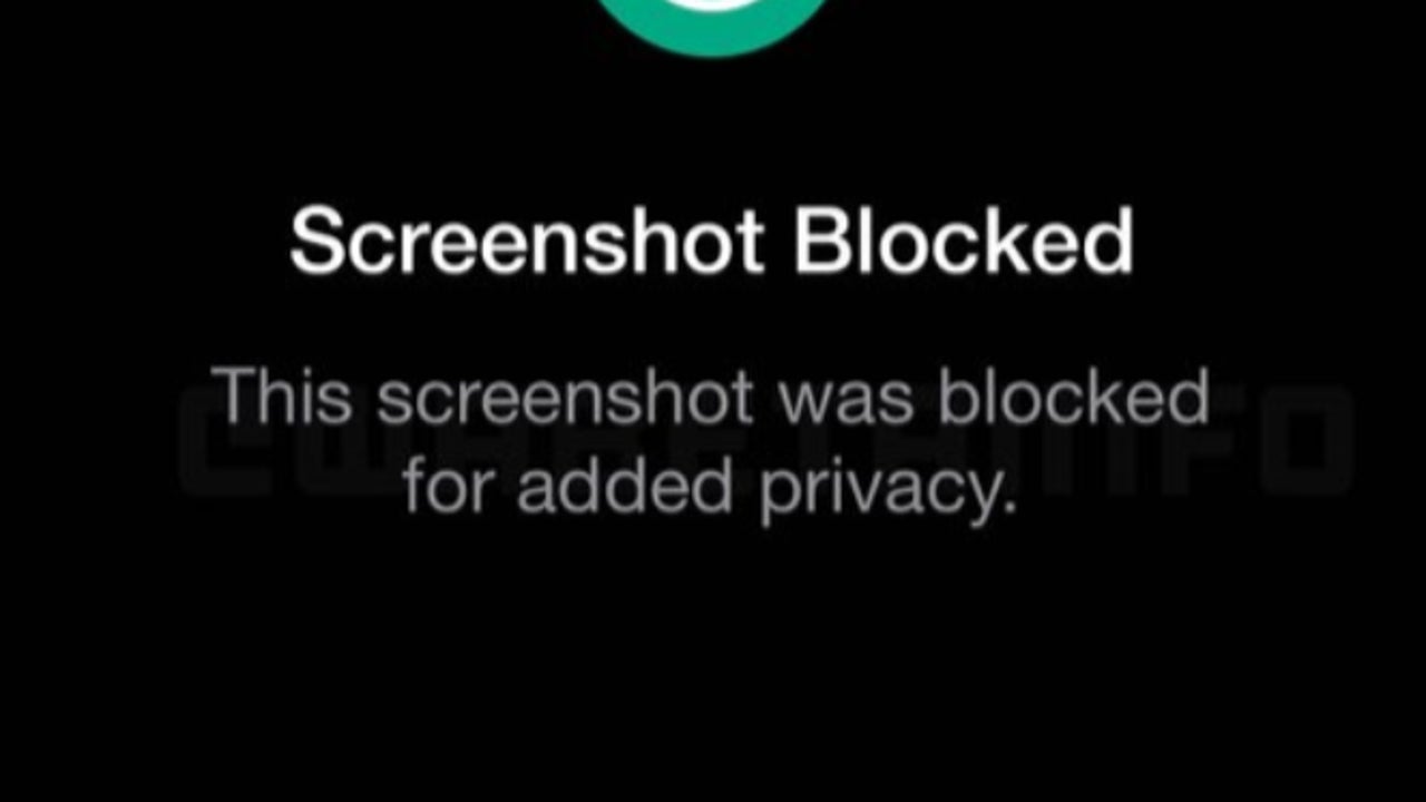WhatsApp prevents screenshots of profile photos