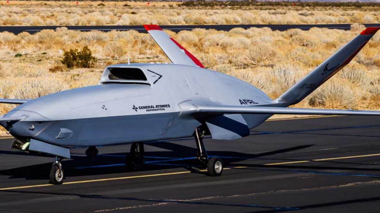 The XQ-67A autonomous aircraft makes its first flight