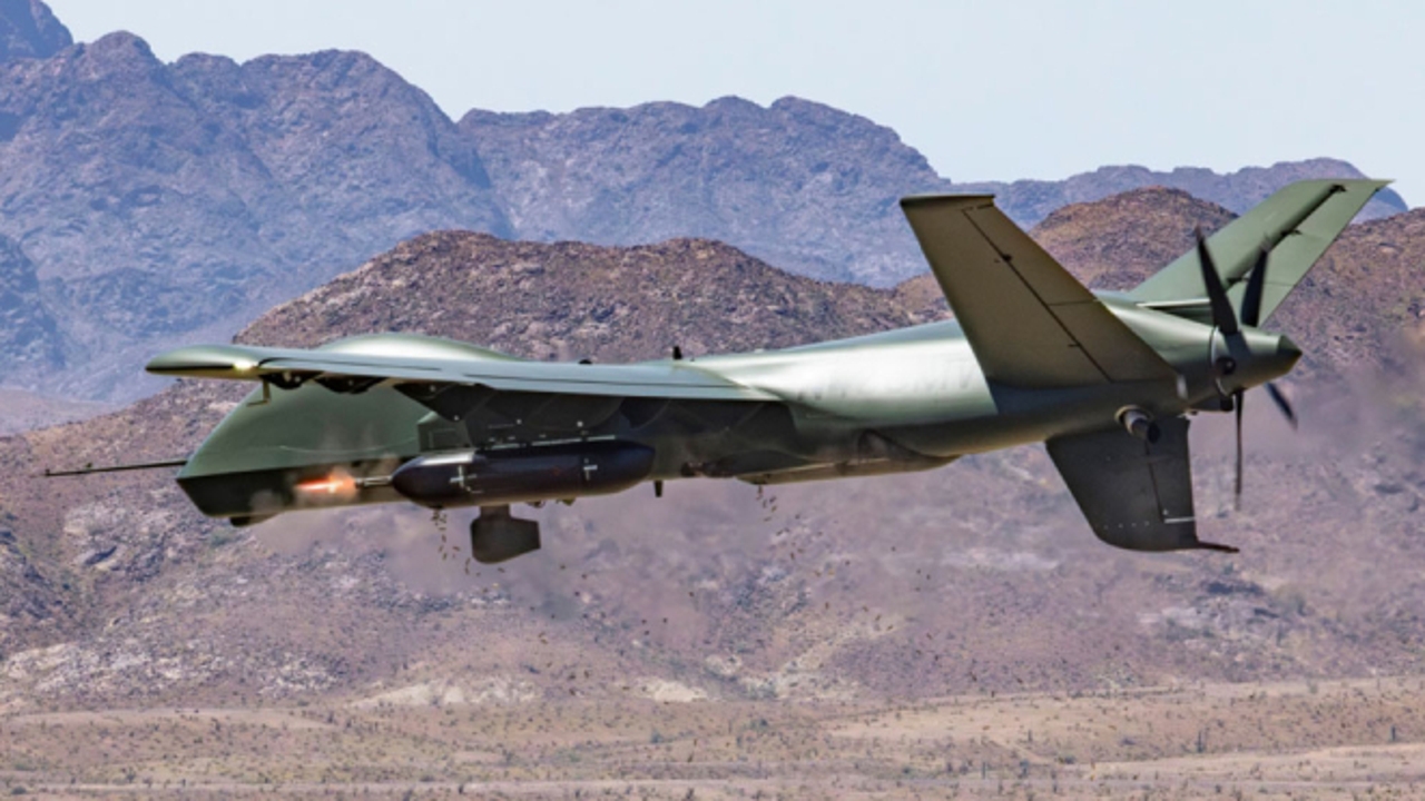 Mojave combat drone is upgraded with DAP-6 machine guns that fire 6,000 rounds per minute