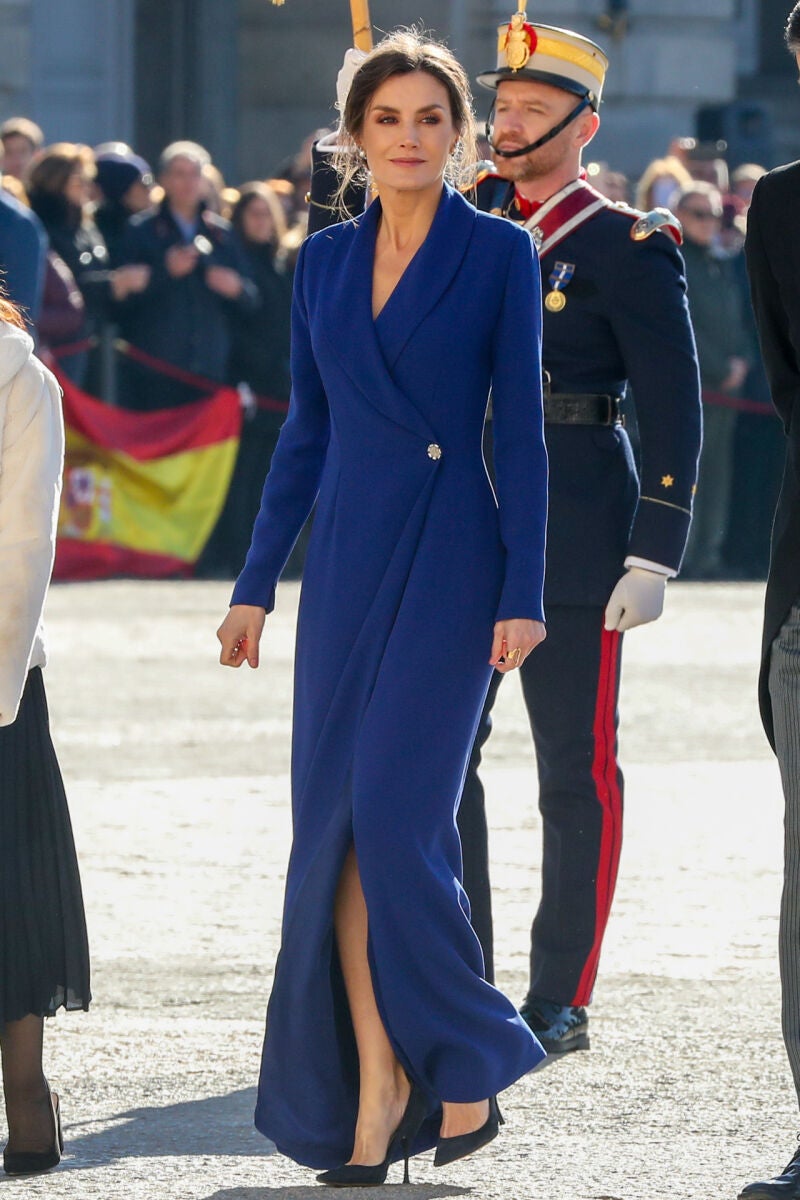 Queen Letizia at Military Easter 2020.