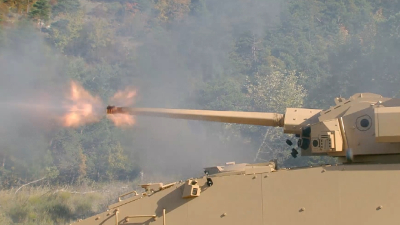 CTA 40, the weapon system that can be adapted to any turret and used by Jaguar and Ajax tanks