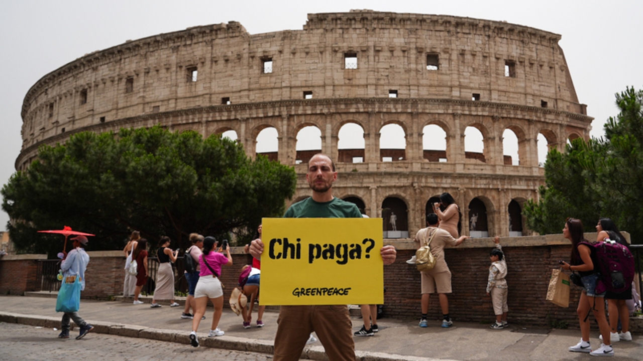 More than 50 degrees in the Colosseum and St. Peter's Square, with Rome on red alert due to heat